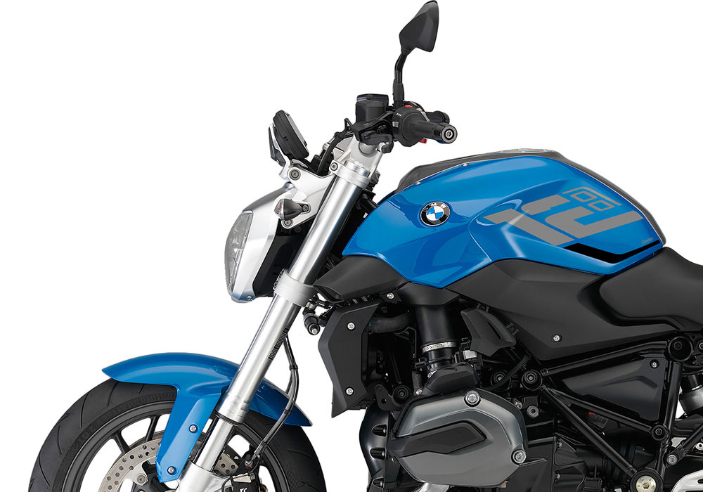 SIG 1260 01 BMW R1200R Raise Silver Black Stickers Mondego Blue Metallic Left 02