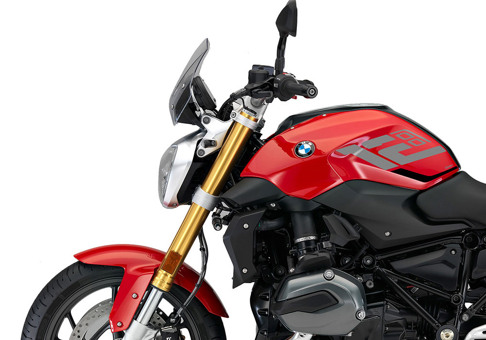 SIG 1260 01 BMW R1200R Raise Silver Black Stickers Racing Red Left 02