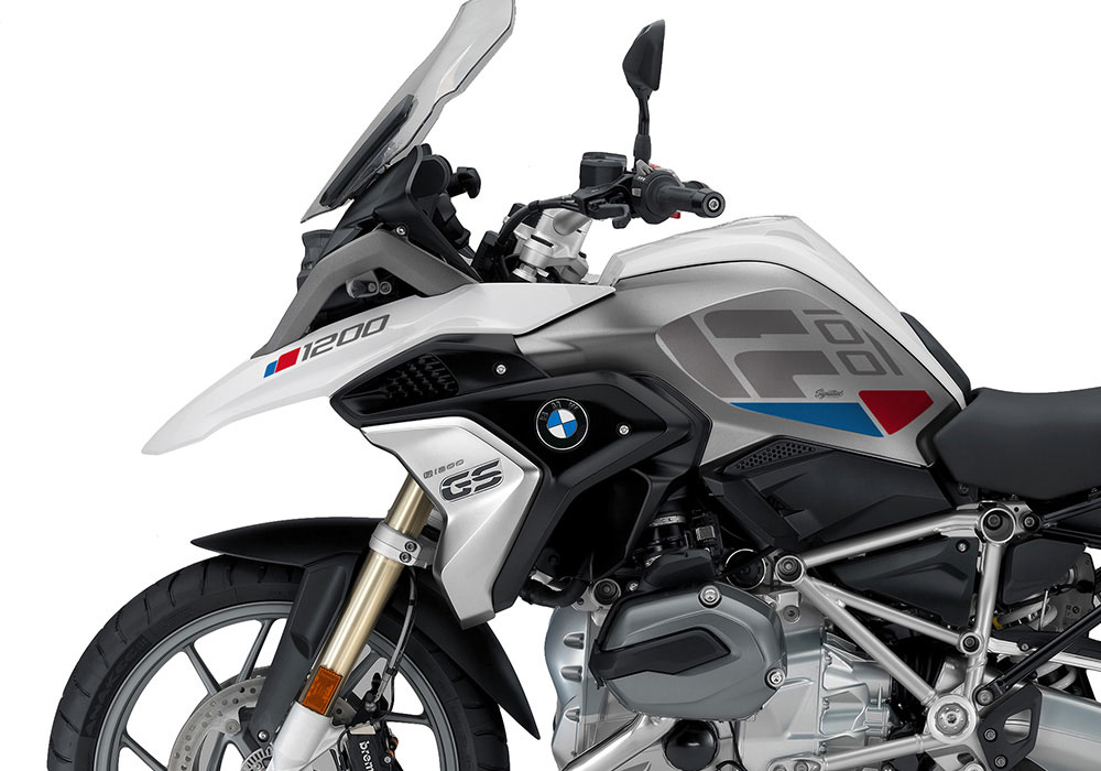 SIG 1272 01 BMW R1200GS Raise Grey Red Blue Stickers Alpine White Left 02