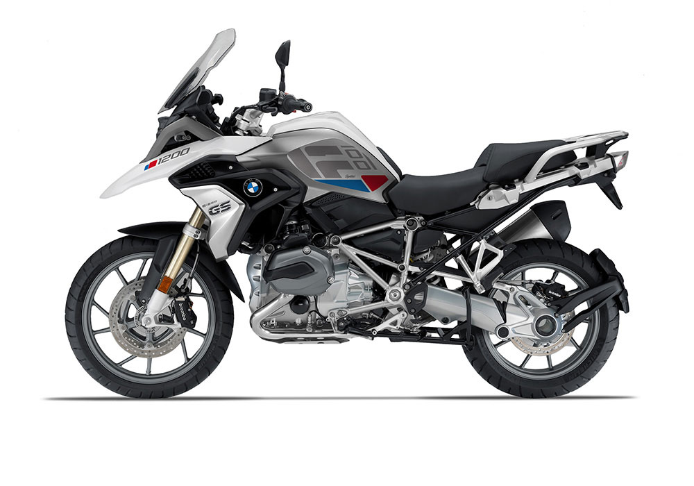SIG 1272 01 BMW R1200GS Raise Grey Red Blue Stickers Alpine White Left