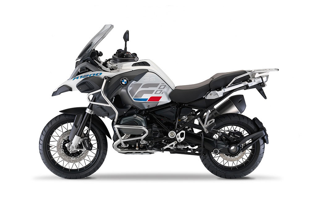 SIG 1268 01 BMW R1200GS Adv R Raise Grey Red Blue Stickers Alpine White Left 2