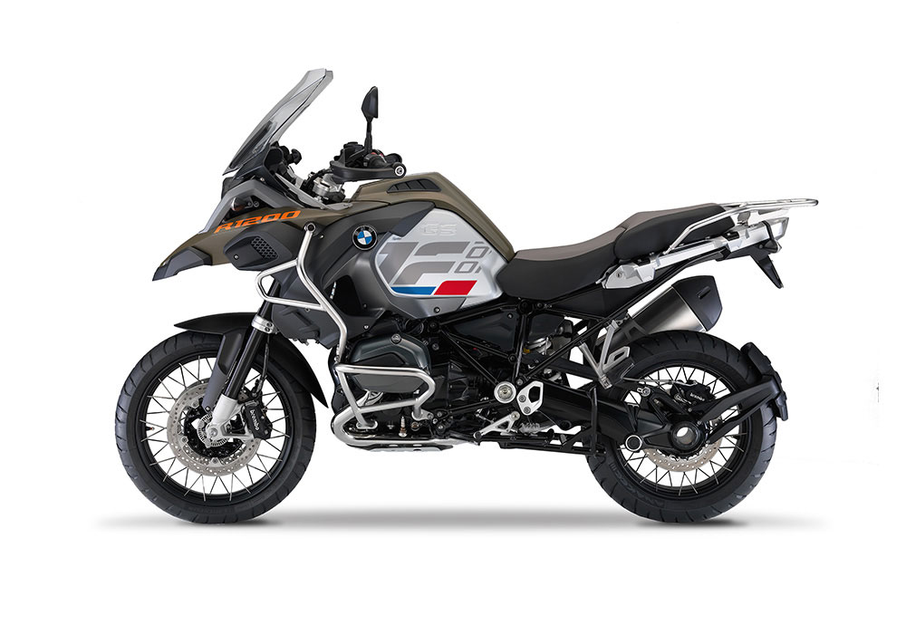 SIG 1268 01 BMW R1200GS Adv R Raise Grey Red Blue Stickers Olive Green Left 1