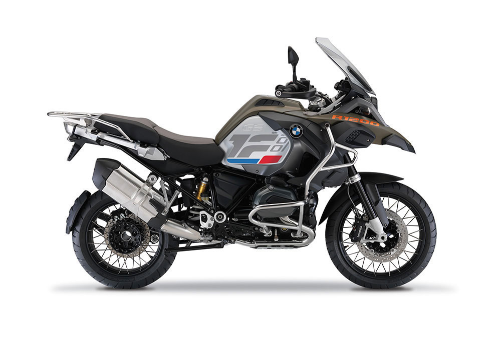 SIG 1268 01 BMW R1200GS Adv R Raise Grey Red Blue Stickers Olive Green Right n