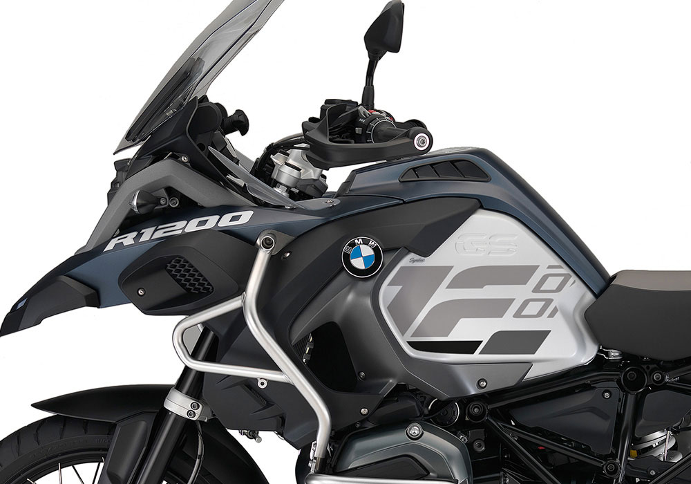 SIG 1270 01 BMW R1200GS Adv R Raise Grey Dark Grey Black Stickers Ocean Blue Left 02