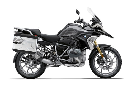 SIG 1278 BMW Vario Side Panniers Raise Grey Dark Grey Black Black Stickers Right