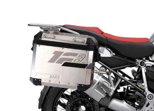 SIG 1282 BMW Aluminum Side Panniers Raise Grey Dark Grey Black Stickers right 02