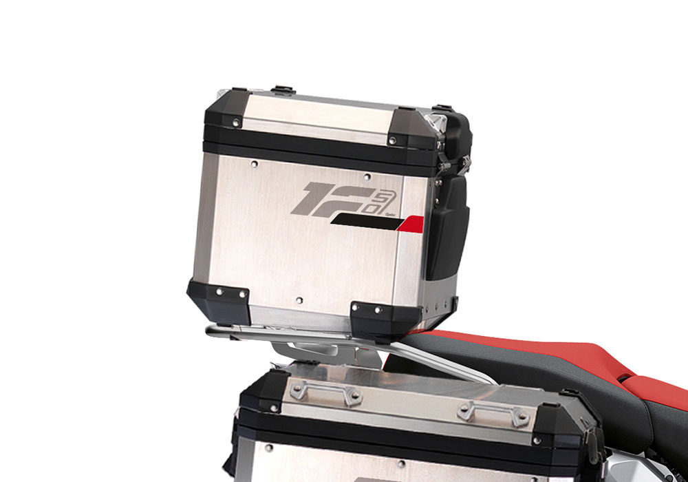 SIG 1289 BMW Aluminum Top Box Raise Grey Red Black Stickers Right 02