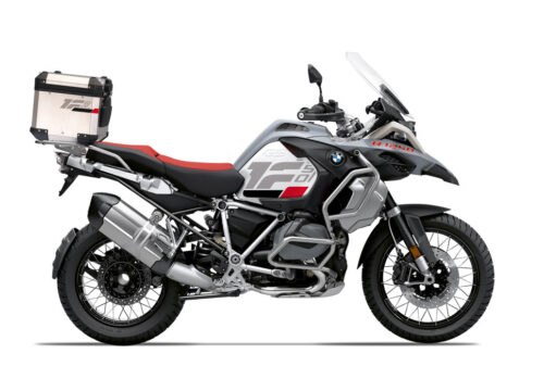 SIG 1289 BMW Aluminum Top Box Raise Grey Red Black Stickers Right