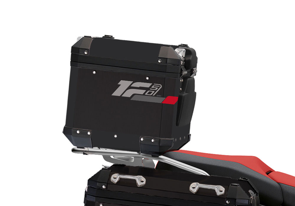 SIG 1293 BMW Aluminum Top Box Raise Grey Red Dark silver Stickers Right 02