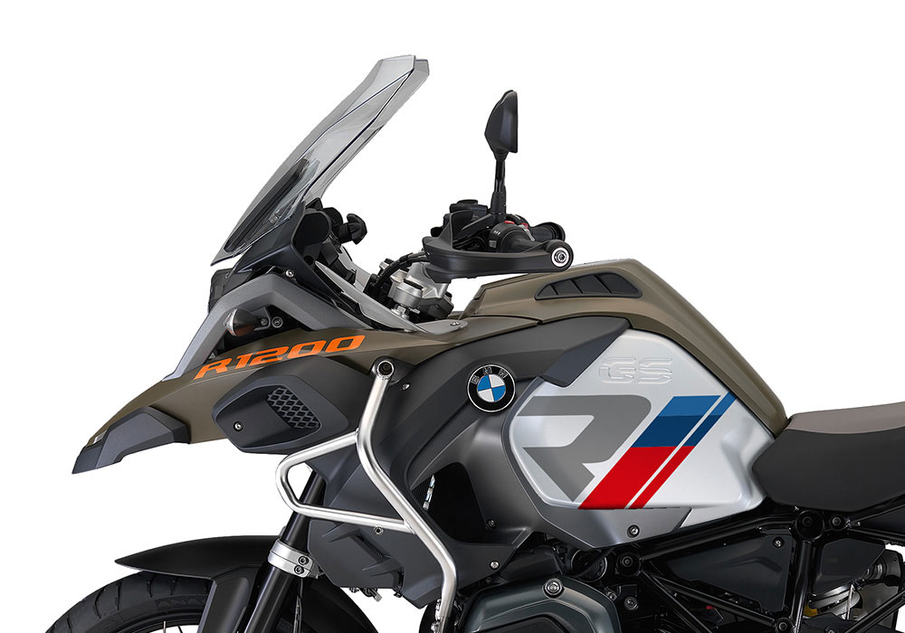 SIG 1298 01 BMW R1200GS Adv R LINE Grey Msport Stickers Olive Green left 02