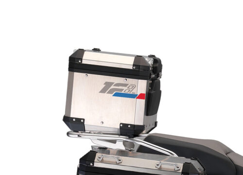 SIG 1314 BMW R1200 Aluminum Top Box Raise Grey Red Blue Stickers Right 02