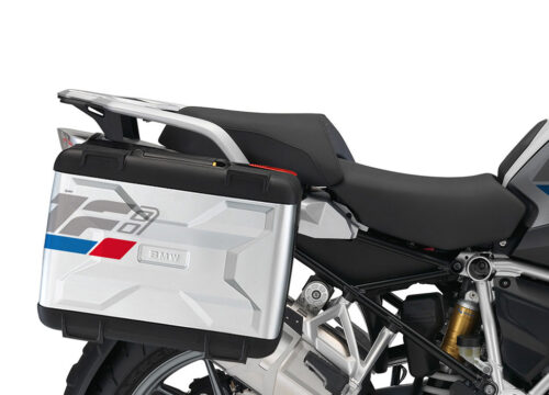 SIG 1330 BMW R1200 Vario Side Panniers Raise Grey Red Blue Stickers Right 02