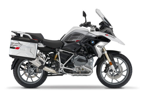 SIG 1331 BMW R1200 Vario Side Panniers Raise Grey Red Black Stickers Right