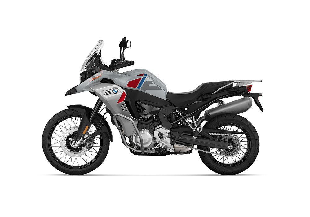 SIG 1338 BMW F850GS ADV F LINE Grey Red Blue Stickers Ice Grey Left