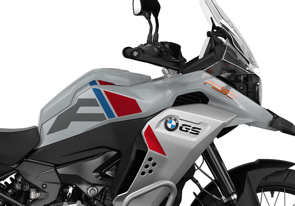 SIG 1338 BMW F850GS ADV F LINE Grey Red Blue Stickers Ice Grey Right 02