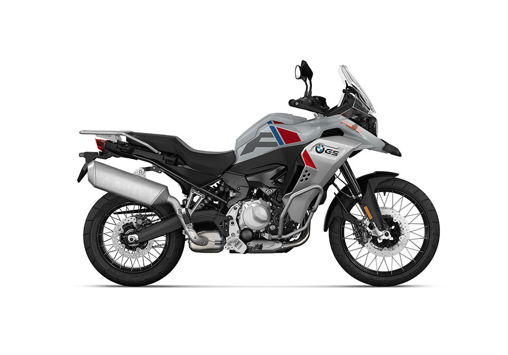 SIG 1338 BMW F850GS ADV F LINE Grey Red Blue Stickers Ice Grey Right