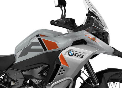 SIG 1373 BMW F850GS ADV F LINE Grey Orange Black Stickers Ice Grey Right 02