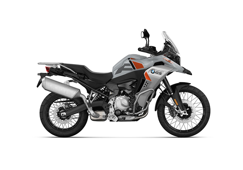 SIG 1373 BMW F850GS ADV F LINE Grey Orange Black Stickers Ice Grey Right