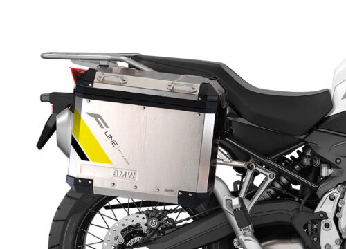 SIG 1347 BMW Aluminum Panniers F Line Grey Yellow Black Right 02