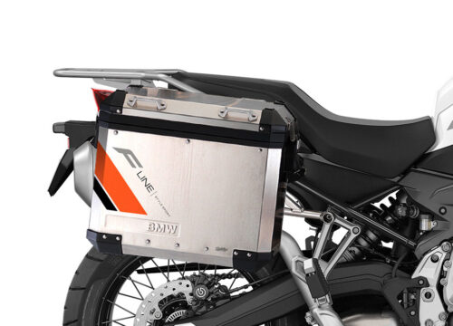 SIG 1374 BMW Aluminum Panniers F Line Grey Orange Black Right 02