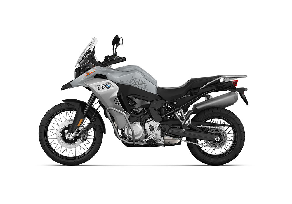 SIG 1378 BMW F850GS ADV Compass Stickers Ice Grey Left