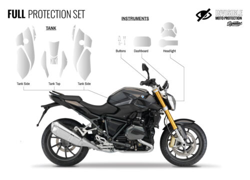 SIG 1398 01 BMW R1200R Full Set Protective Films 01
