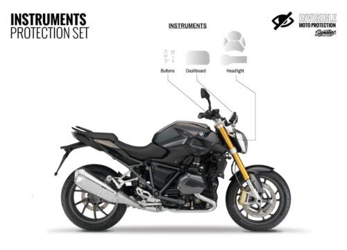 SIG 1400 01 BMW R1200R Windscreen Reflectors Set Protective Films 01