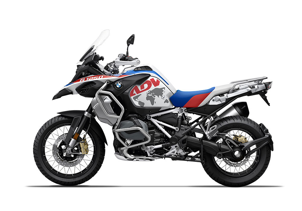SIG 1379 02 BMW R1250GS Adv The Globe Red Grey Stickers Style Rally Left