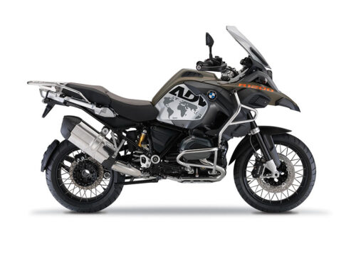 SIG 1380 01 BMW R1200GS Adv The Globe Black Grey Stickers Olive Green