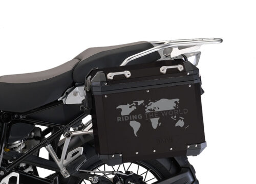 SIG 1385 BMW Aluminum Black Panniers The Globe Grey Dark Grey Left 02