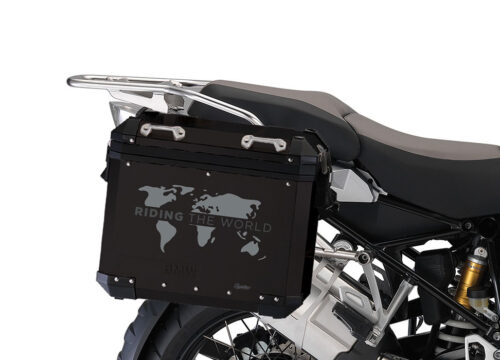 SIG 1385 BMW Aluminum Black Panniers The Globe Grey Dark Grey Right 02