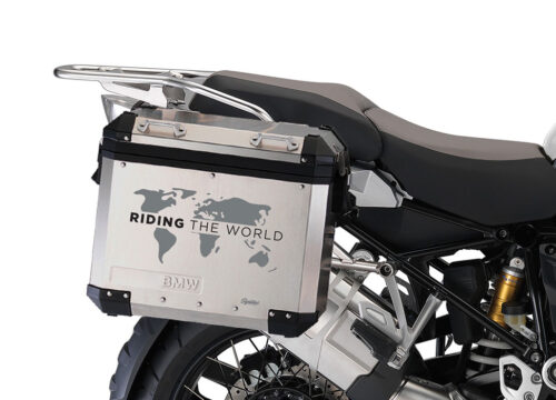 SIG 1385 BMW Aluminum Panniers The Globe Grey Black Right 02