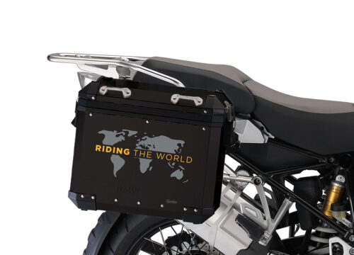 SIG 1387 BMW Aluminum Black Top Box The Globe Grey Yellow Right 02