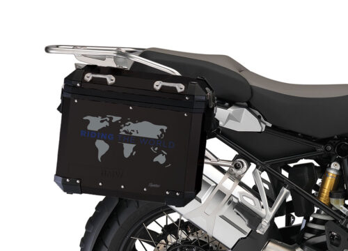 SIG 1388 BMW Aluminum Black Panniers The Globe Grey Dark Blue Right 02