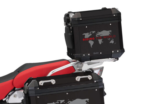 SIG 1389 BMW Aluminum Black Top Box The Globe Grey Red Left 02