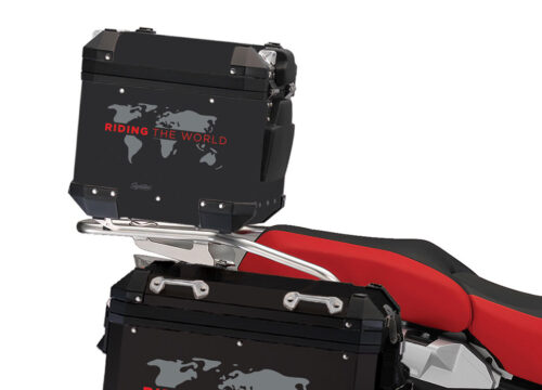 SIG 1389 BMW Aluminum Black Top Box The Globe Grey Red Right 02