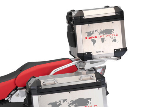 SIG 1389 BMW Aluminum Top Box The Globe Grey Red Left 02