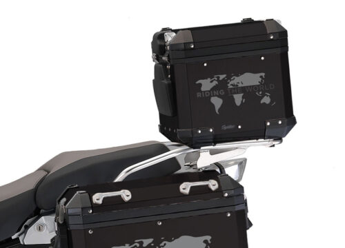 SIG 1390 BMW Aluminum Black Top Box The Globe Grey Dark Grey Left 02