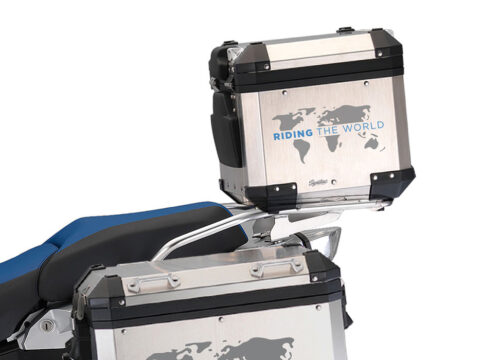 SIG 1391 BMW Aluminum Top Box The Globe Grey Blue Left 02