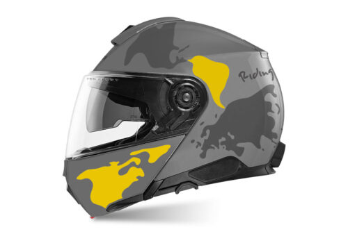 SIG 1458 Shuberth C5 Concrete Grey The Globe Dark Silver Yellow