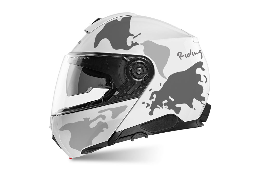 SIG 1460 Shuberth C5 White Grey Variations Left