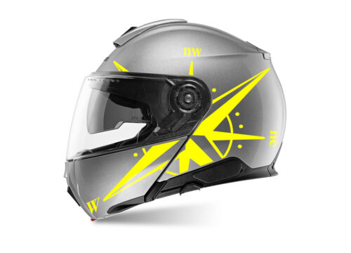 SIG 1483 C5 Glossy Silver Compass Yellow Left