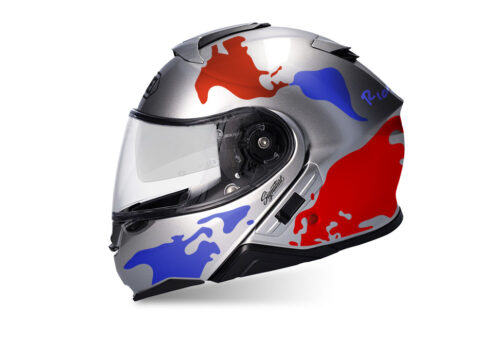 SIG 1463 Silver Helmet Red Blue