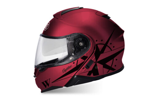 SIG 1467 Shoei Neotec II Compass Wine Red Helmet Black