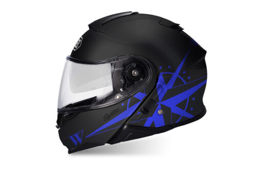SIG 1468 Shoei Neotec II Compass Black Helmet Blue