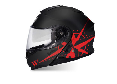 SIG 1469 Shoei Neotec II Compass Black Helmet Red
