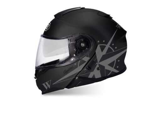 SIG 1470 Shoei Neotec II Compass Black Helmet Dark Grey