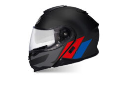 SIG 1496 Shoei Neotec II R Line Black Helmet Red Blue