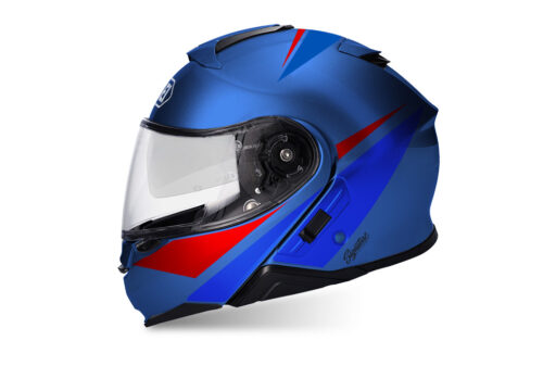 SIG 1499 Shoei Neotec II Vivo Red Blue Blue