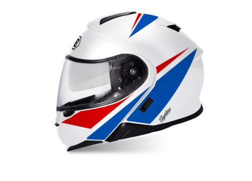 SIG 1499 Shoei Neotec II Vivo Red Blue White